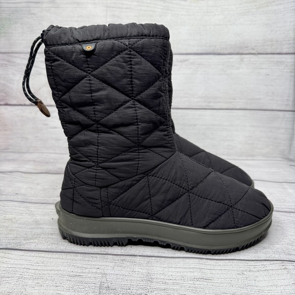 Bogs Snowday Mid Waterproof Quilted Winter Boots Women's Size 7 Black - Picture 5 of 7